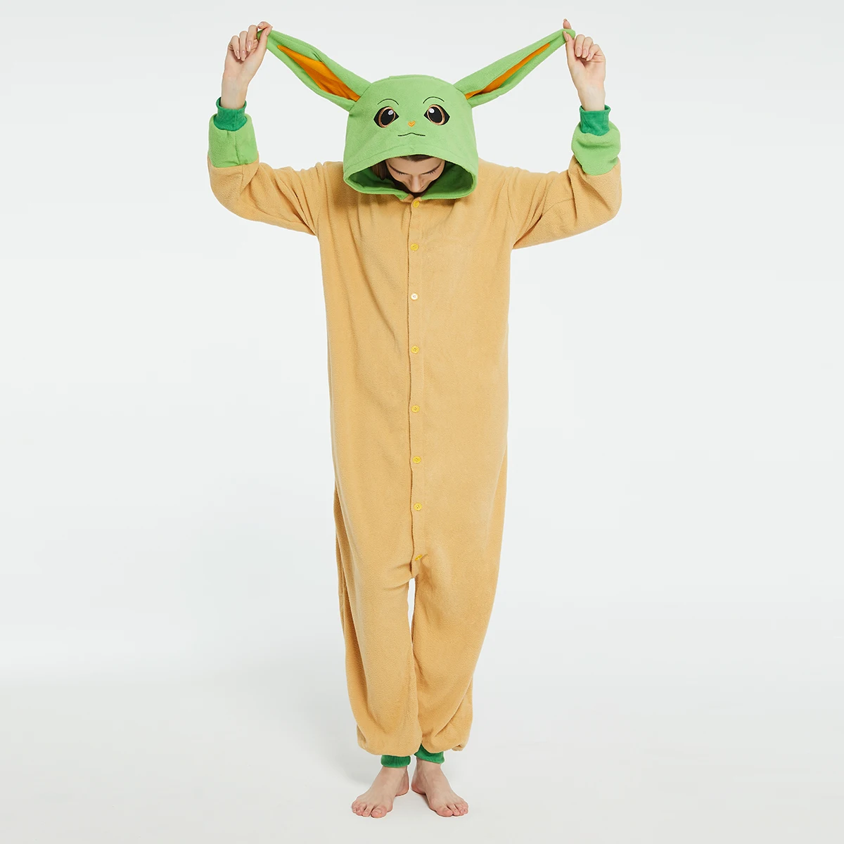 Baby Clothing - Adultos yoda bebê grogu onesies traje