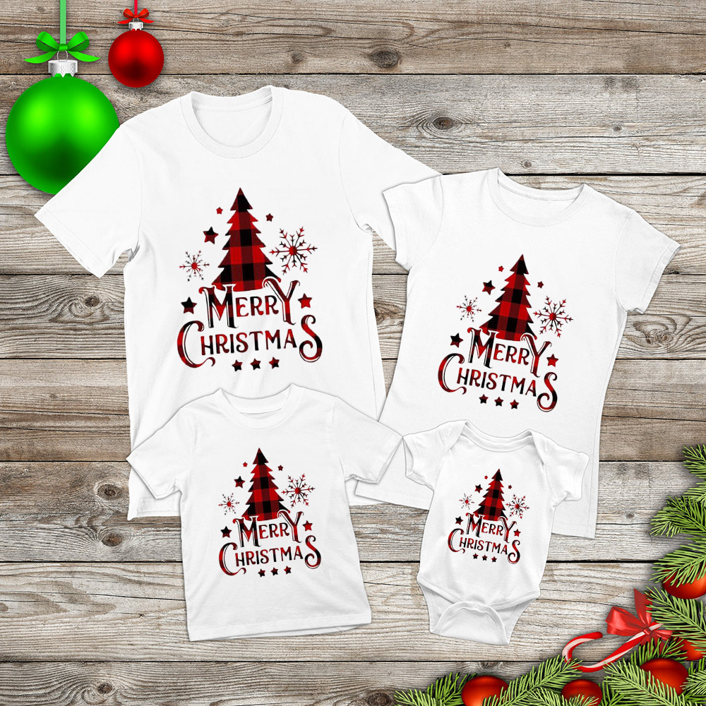 Baby Clothing Crochet - Família natal combinando roupas presentes de