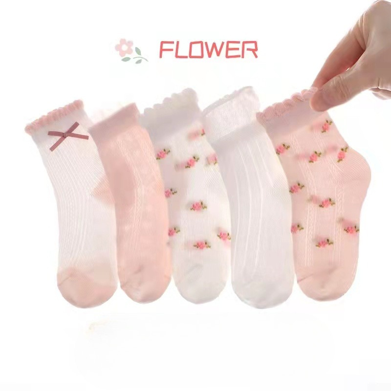 Baby Clothing In Summer - Meias para meninas com estampa de
