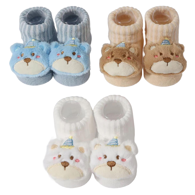 Baby Clothing Crochet - 3 pares/set meias do bebê meninas
