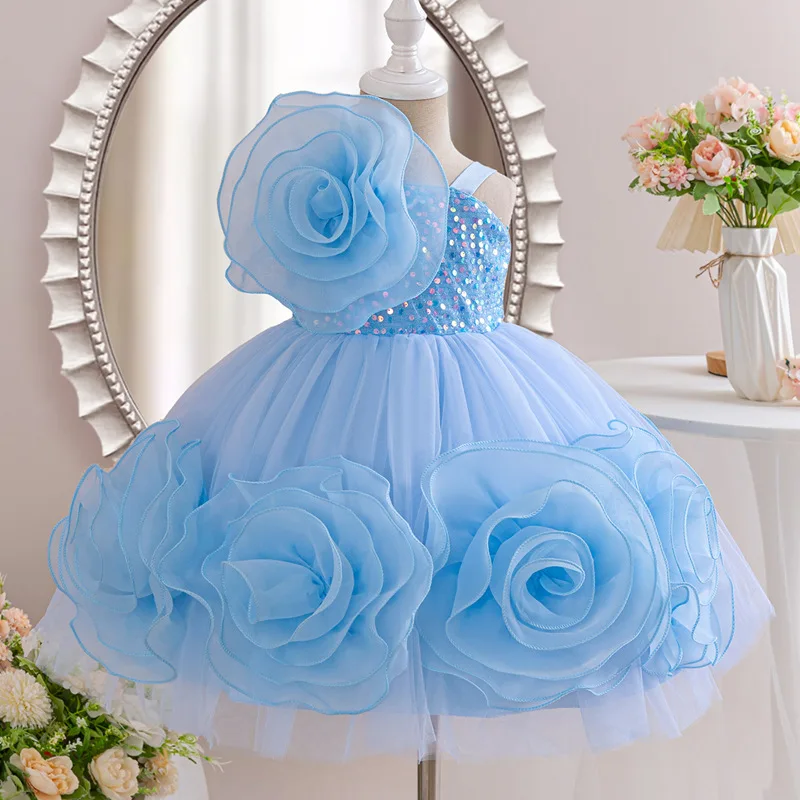 Baby Clothing High End - Vestido de Festa de Casamento de