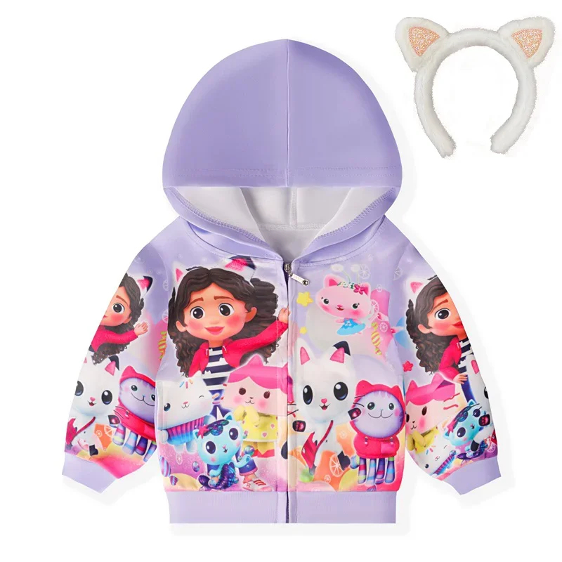 Baby Clothing Crochet - Jaqueta com Capuz de Gato Cosplay