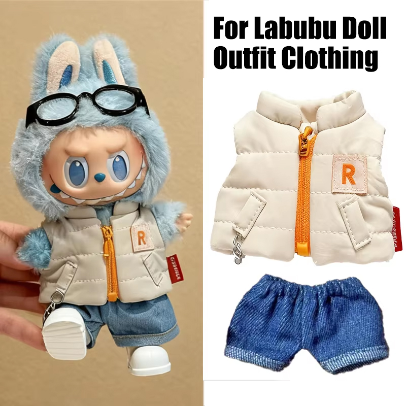 Baby Clothing - Para 15 17cm labubu boneca cor