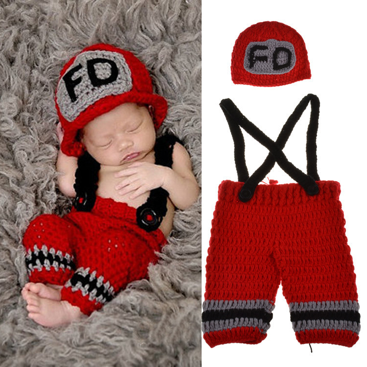 Baby Clothing Crochet - Roupa de Fotografia para Bebês Recém-Nascidos