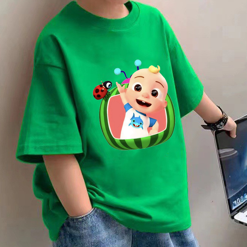 Baby Clothing - Cocomelons camisetas de bebê anime algodão
