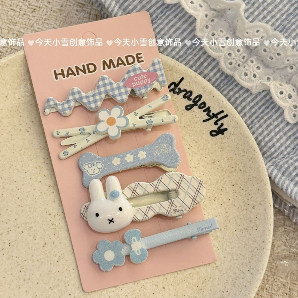 Baby Clothing Model - 5 presilhas de cabelo Miffy, presilhas