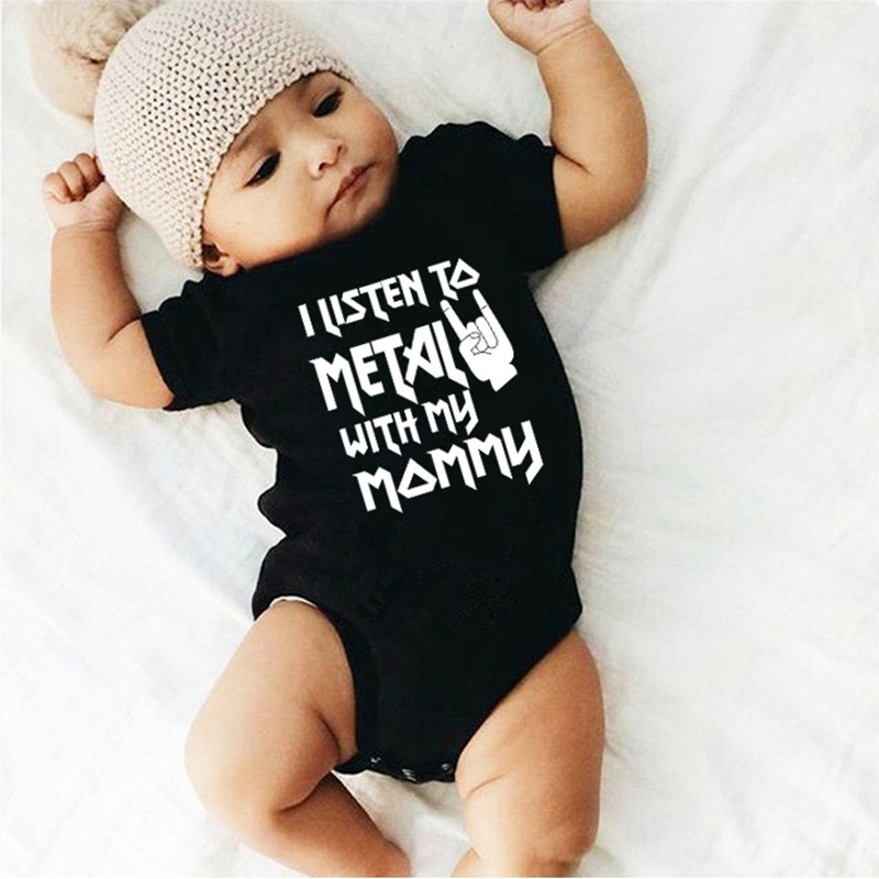 Body de metal com meu pai e ma - Baby Clothing Crochet avaliação e preço