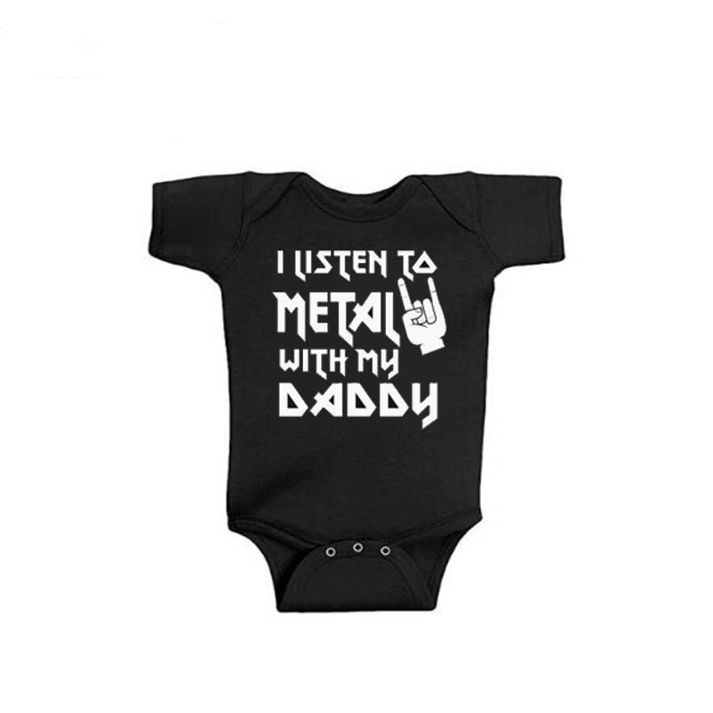 Body de metal com meu pai e ma - Baby Clothing Crochet avaliação e preço