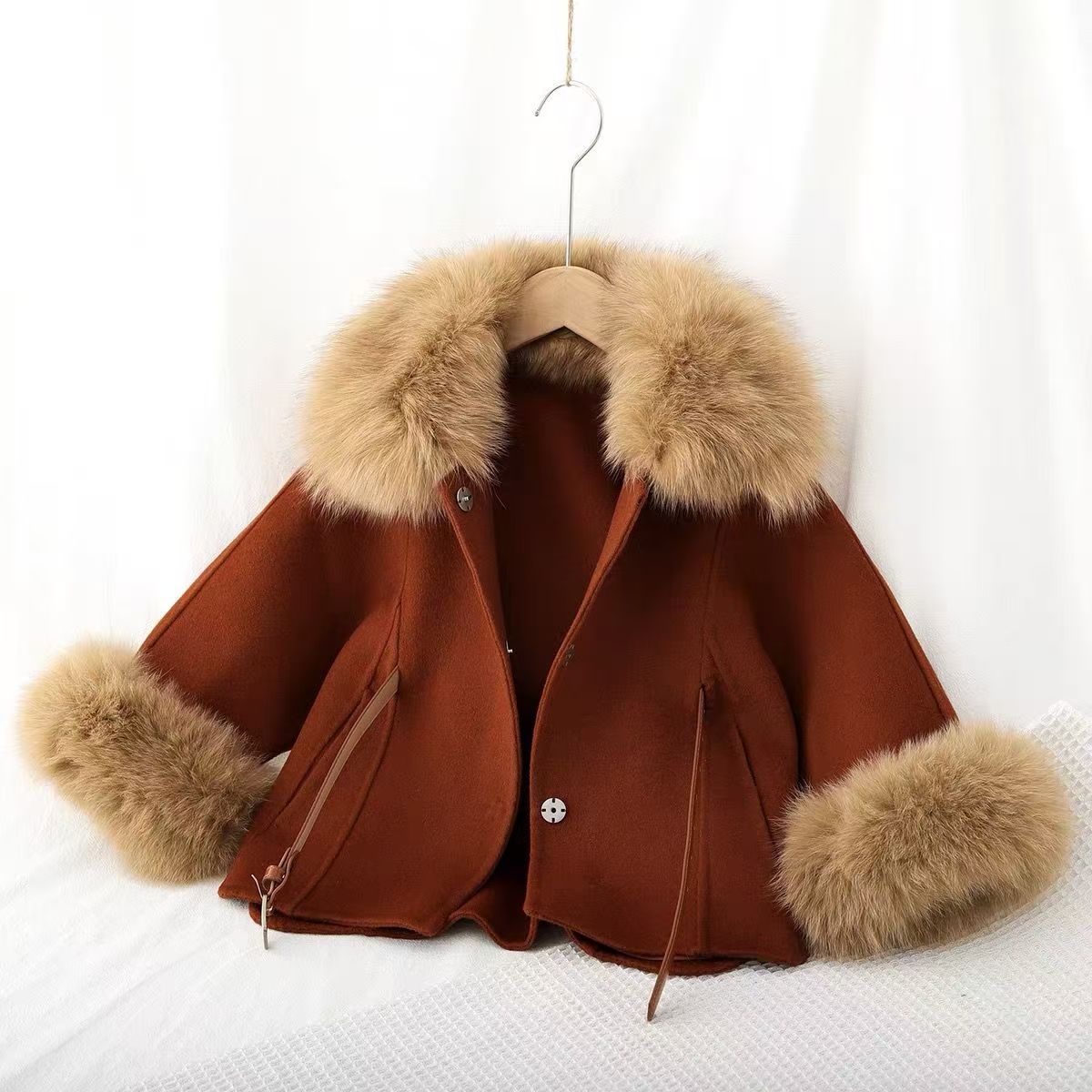 Casaco de lã dupla face para m - Baby Clothing High End avaliação e preço