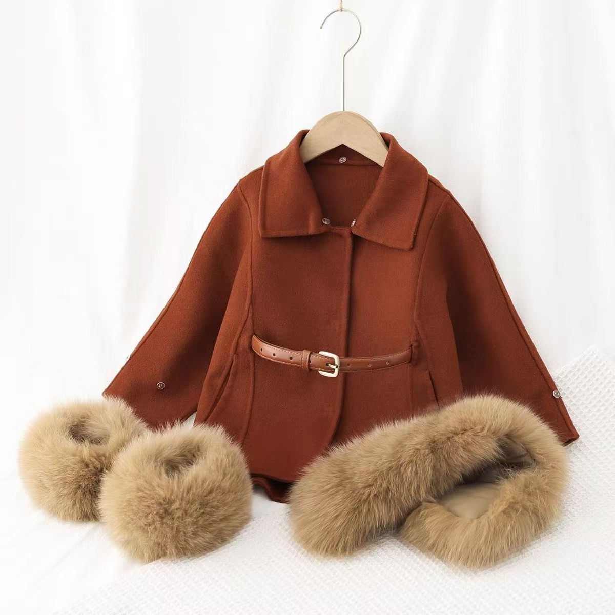 Casaco de lã dupla face para m - Baby Clothing High End avaliação e preço
